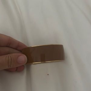JCrew bangle in light brown.